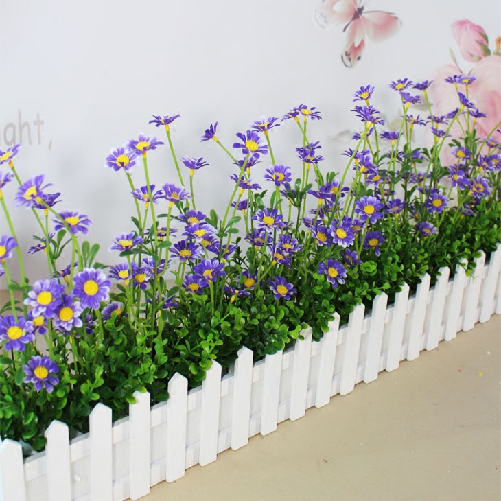 Simulation plant potted indoor fake green planting fence cover adornment flower fake plant potted plant swaying pieces rose art