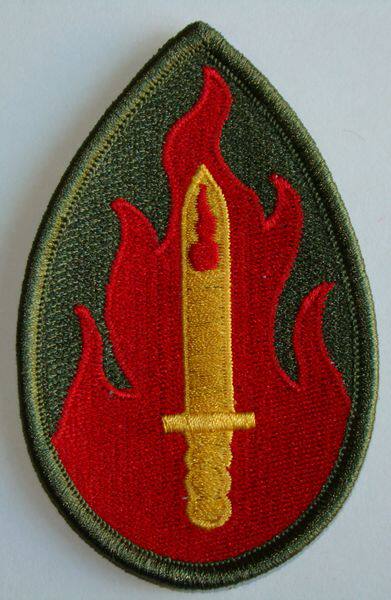 Embroidery Badge American 63rd Division Arm Badge Windsuit Jacket PeChapter Back Gum Chest Badge