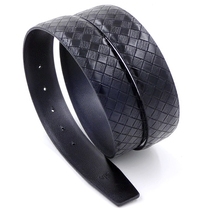 Mens headless leather non-buckle cow belt body perforated belt body 3 4cm belt strap