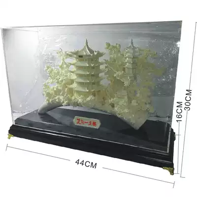 Hubei specialty Wuhan memorial to take it to the next level Large bone carving foreign affairs reception business opening gift to the leader