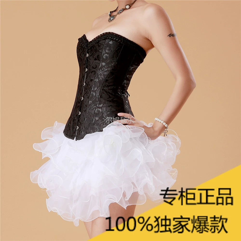 [Fat M sẽ MUA] XL Áo lót cô dâu có dây đeo bằng thép không dây Palace Corset - Siêu mỏng