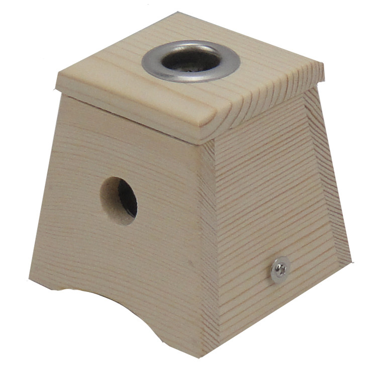 Solid wood single-hole moxibustion box with moxibustion multifunctional wooden warm moxibustion box Ai box moxibustion machine