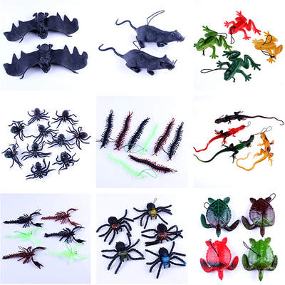 Halloween haunted house props, pranks, pranks, parodies, fake scorpions, mice, spiders, bats, centipedes, snakes, lizards