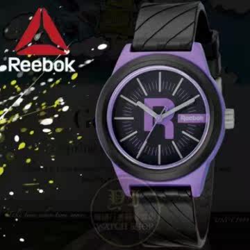 台湾官网直邮进口Reebok运动潮流品牌CLASSIC R-SWIRL系列腕表-黑