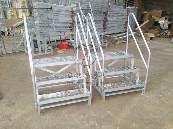 Step aluminum staircase staircase ladder single side aluminum escalator