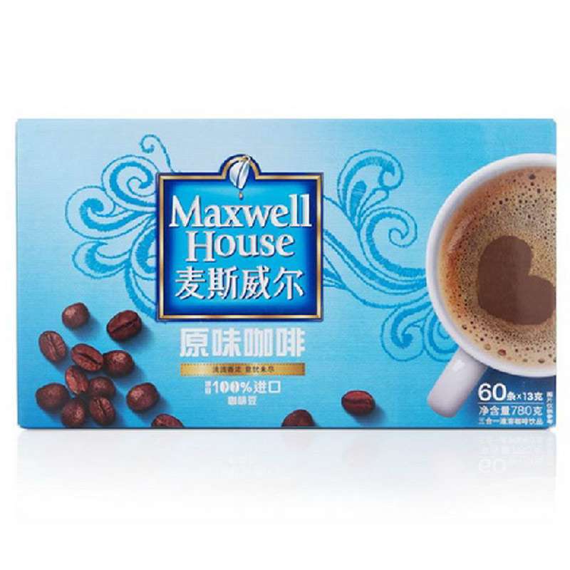 【苏宁易购】麦斯威尔 三合一 速溶咖啡 （原味） 60条*13g