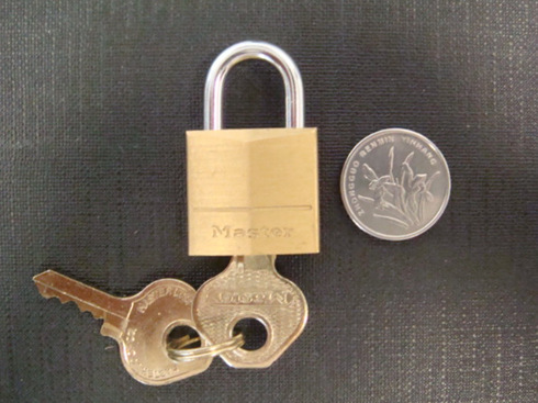 Mastermasterlock 120MCND brass padlock diamond shaped burglar-proof solid lock open padlock