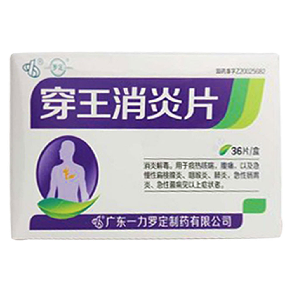 罗定 穿王消炎片 0.22g*36片/盒