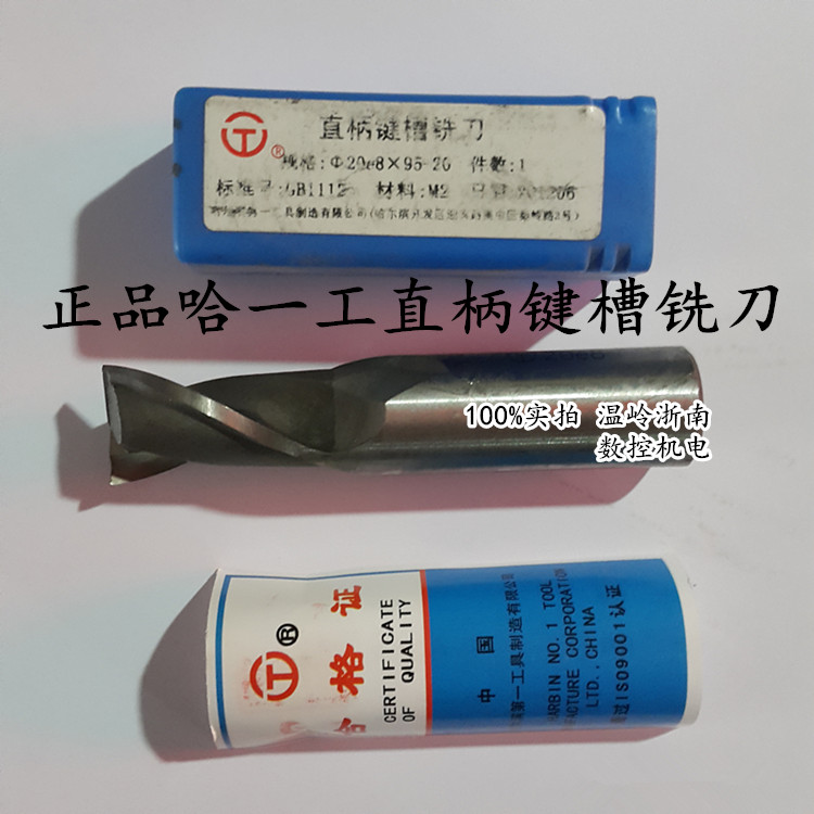 Honest Ha Yigong straight shank keyway milling cutter 2 edge milling cutter 3 4 5 6 8 10 12 14 16 18 20