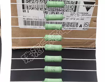 Imported Czech 1R 3W VISHAY WR5 1 Euro metal oxide film resistance Draloric 1Omega
