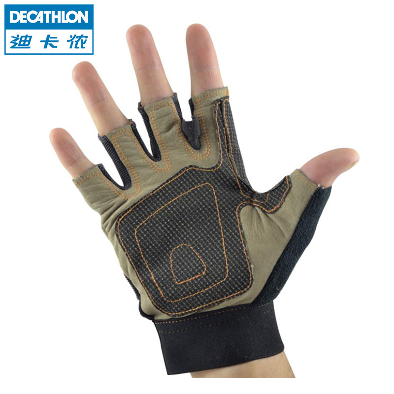 迪卡侬 户外垂降攀岩保护手套 半指耐磨防滑手套 SIMOND EQ