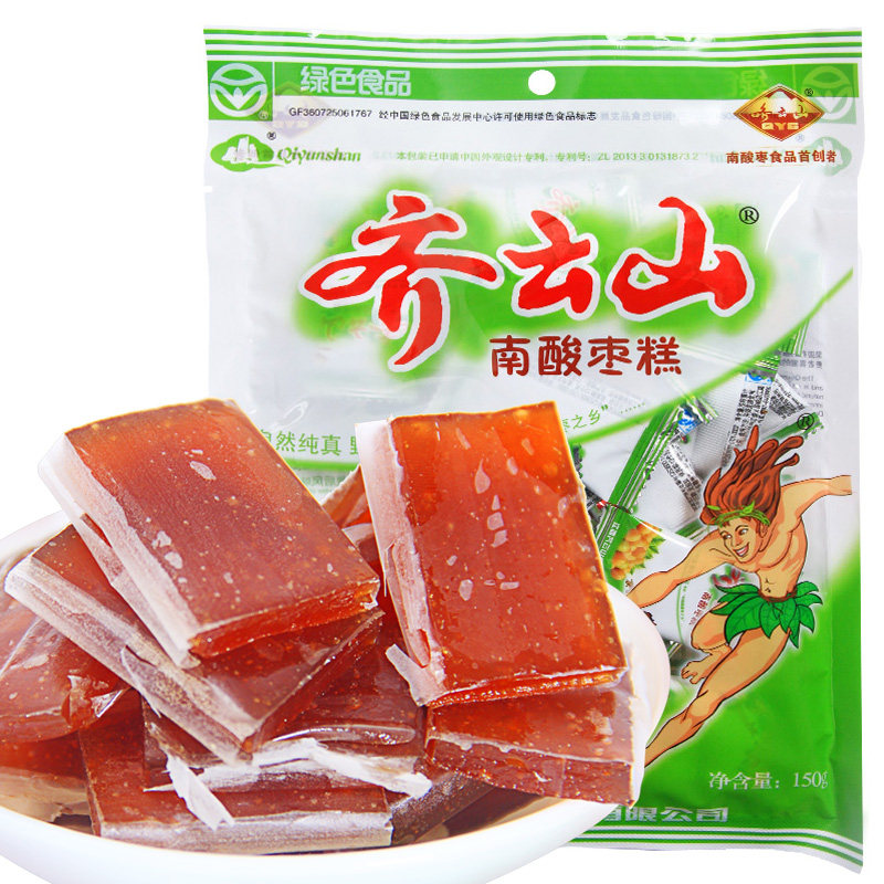 【天猫超市】齐云山 南酸枣 江西赣州 南酸枣糕150g/袋 零食 枣