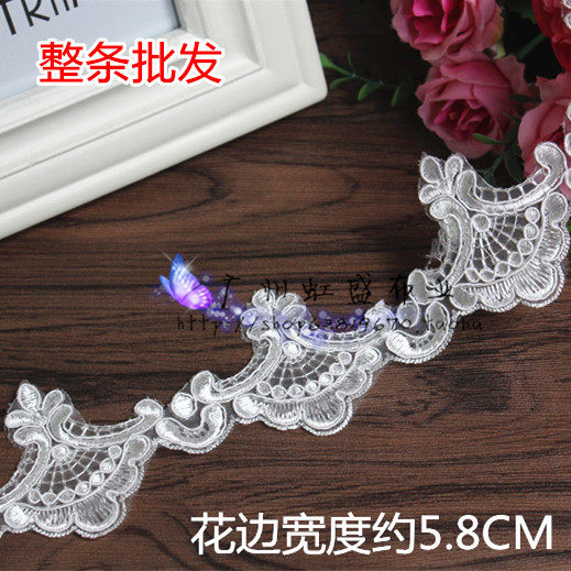 Special off-white European-style exquisite car bone organza lace wedding veil accessories accessories 5 8CM
