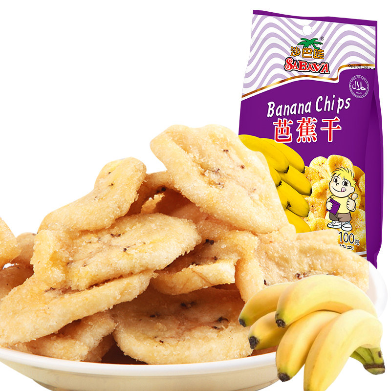 【天猫超市】越南进口沙巴哇香蕉片芭蕉干100g/袋 果脯零食品小吃