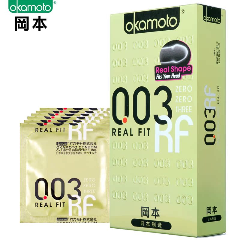 冈本/okamoto 003避孕套黄金超薄安全套6只 情趣成人性用品避孕套
