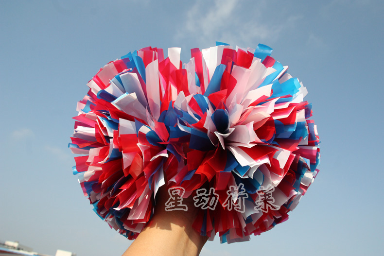 Cheerleading ball matte white mixed cheerleading flower ball competition Performance School Sports Meeting square dance annual meeting A