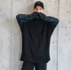 Tide thương hiệu 18FW hip-hop thư trùm đầu áo len nam và nữ khâu đôi giả hai mảnh lỏng lẻo áo gió gió BF thời trang nam Áo khoác đôi