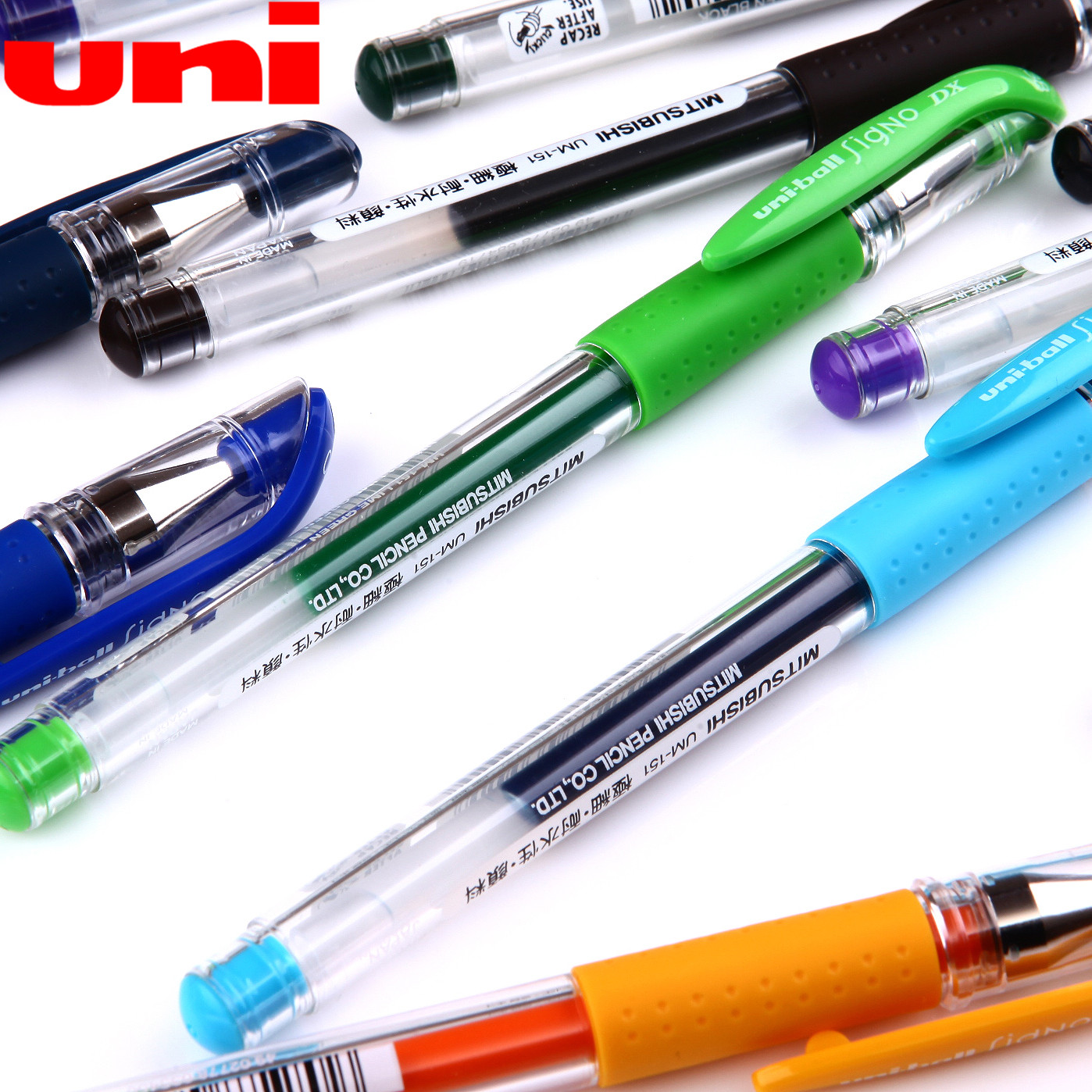Japan Uni Mitsubishi UM-151 Neutral Pen UM151 Color Water Pen 0 38mm 20 color