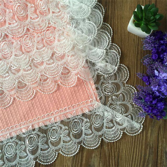 Mascot European Lace Lace Lace honeycomb cloth art hollowed-out sand release little fresher style square