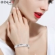 Đầy đủ bạc S9999 10.000 bạc phượng già nguyên chất đơn giản Xiangyun Longfeng Baifu vòng tay con gái gửi quà tặng mẹ ngày lễ thạch anh tóc đen Vòng đeo tay Cuff