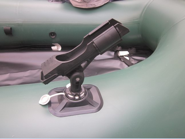 New 360-degree rotating rubber boat fishing rod seat assault boat kayak rubber boat fishing boat base bracket