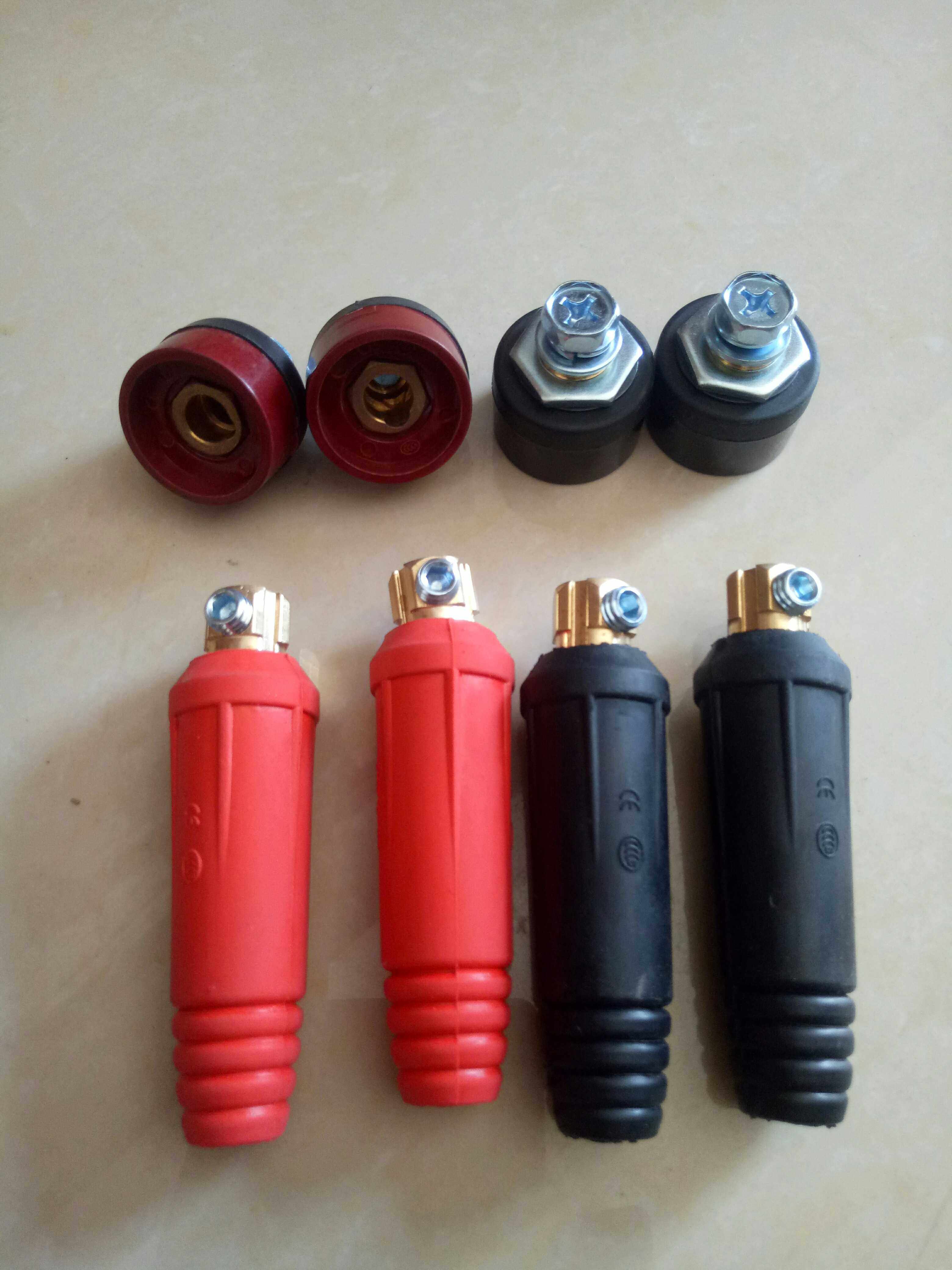 Welding machine accessories pure copper DKJ10-25 35-50 50-70 Fast plug socket connector European fast plug