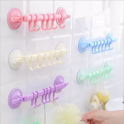 Adjustable shelf hook Corner corner suction cup hook Tile wall glass Towel rag Debris hook