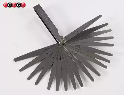 Import FORCE 20 sets of high-precision stainless steel feeler gauge jian xi pian plug gauge hou bo gui 0 05-1 0MM
