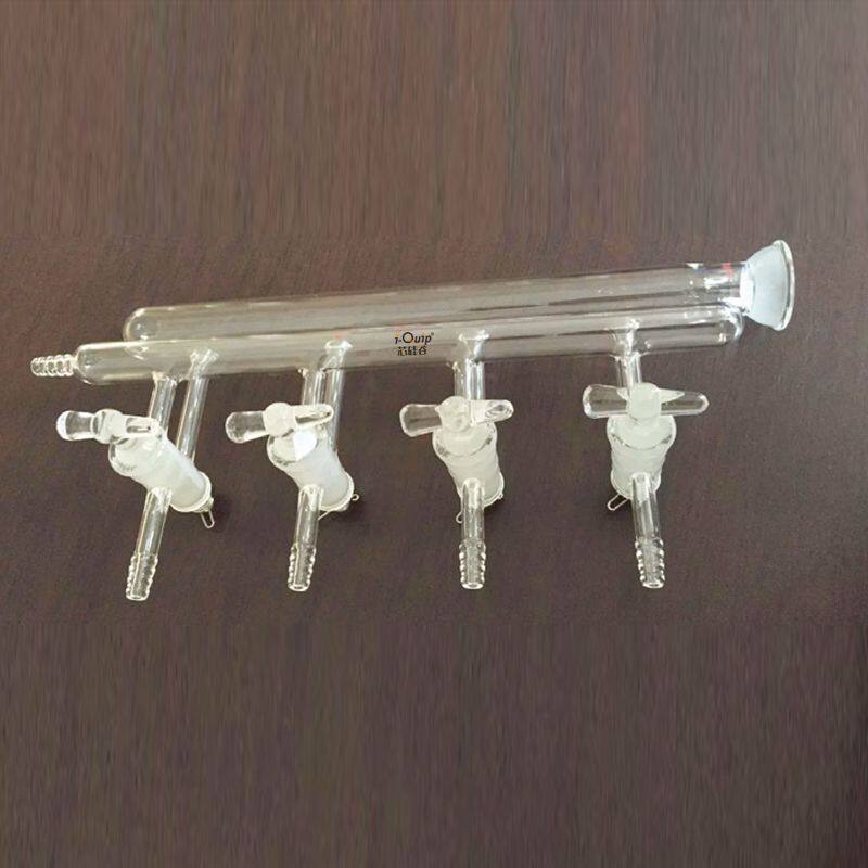 芯硅谷 H3946 双排管真空气体分配器(实心节门塞),高硼硅