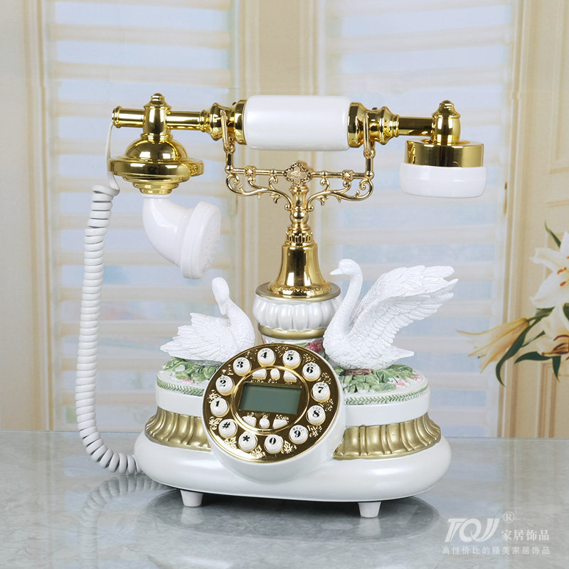 TQJ creative fashion Eurostyle swanky antique phone retro home old-style living-room antique fixed seat machine