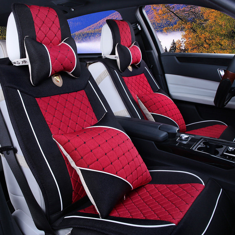新款汽车坐垫四季通用秋冬女性冬季座垫 雅阁朗逸捷达ix35H6车套
