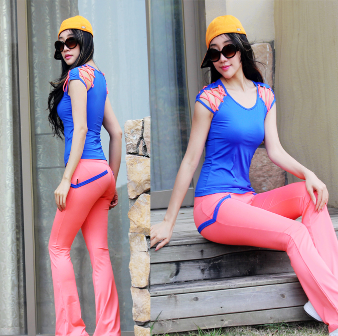 Multiple optional tight fitness clothes dance yoga short sleeve long pants speed dry jumping game sports outdoor running