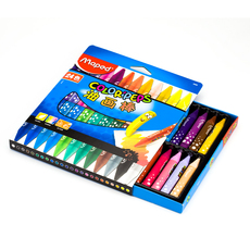 Масляная пастель maped马培德24色油画棒 马培德学生儿童画笔易上色864012