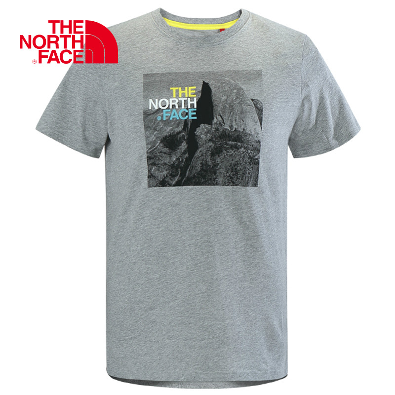 THE NORTH FACE/北面 夏季男款纯棉短袖 户外休闲旅行运动圆领T恤
