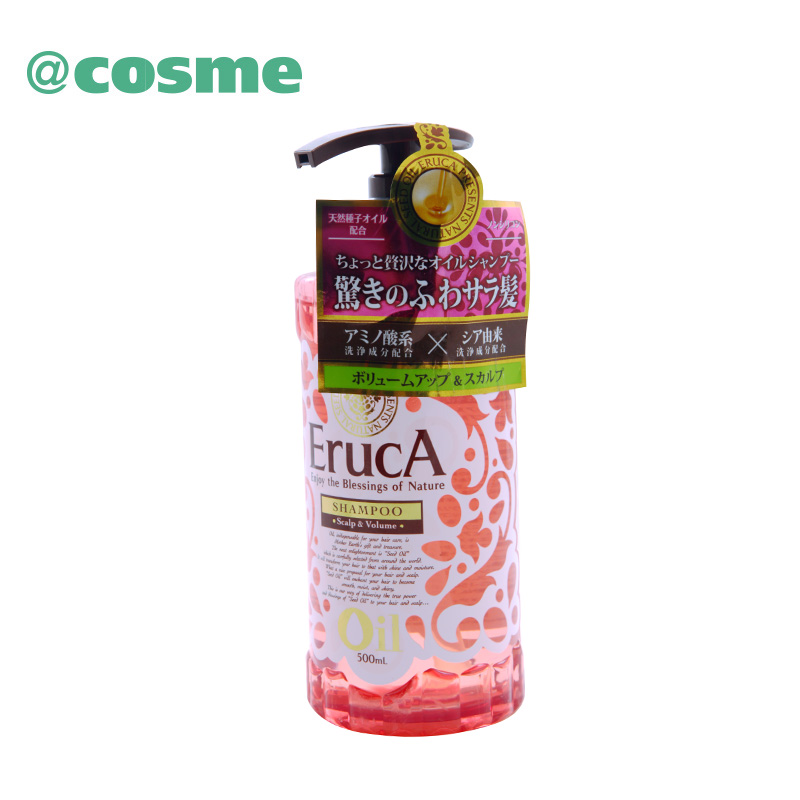 日本直邮 ERUCA/艾芮珂 头皮护理中油性无硅油精油洗发水 500ml