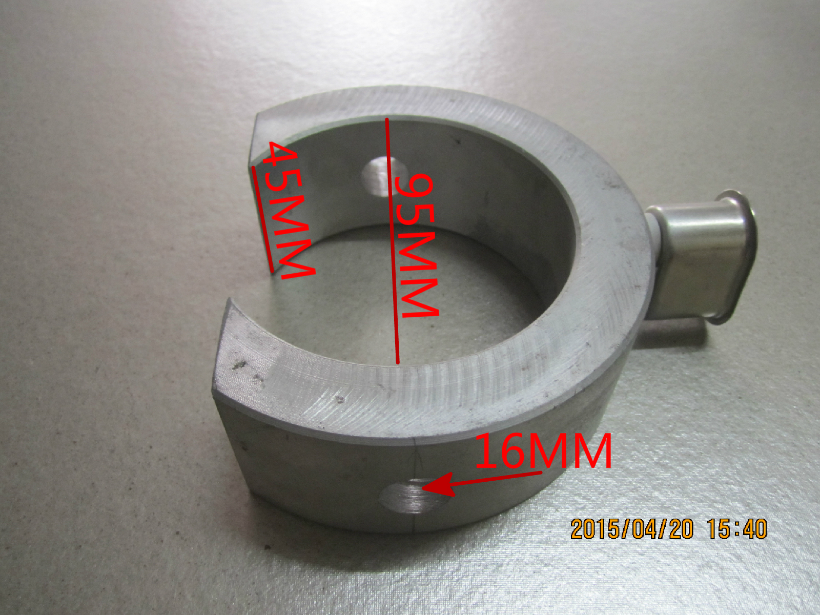 Plastic wire cast aluminum heating ring pull wire die die cast aluminum heating ring 95mm*45mm