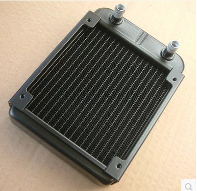 Export quality ultra-dense fin black 120 pure aluminum water cooling row 120 heat dissipation row heat exchanger
