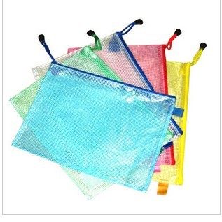 Office study Supplies transparent kit A4A5B6 Grid Laced Bag Document Bag Bill Bag Stationery Bag