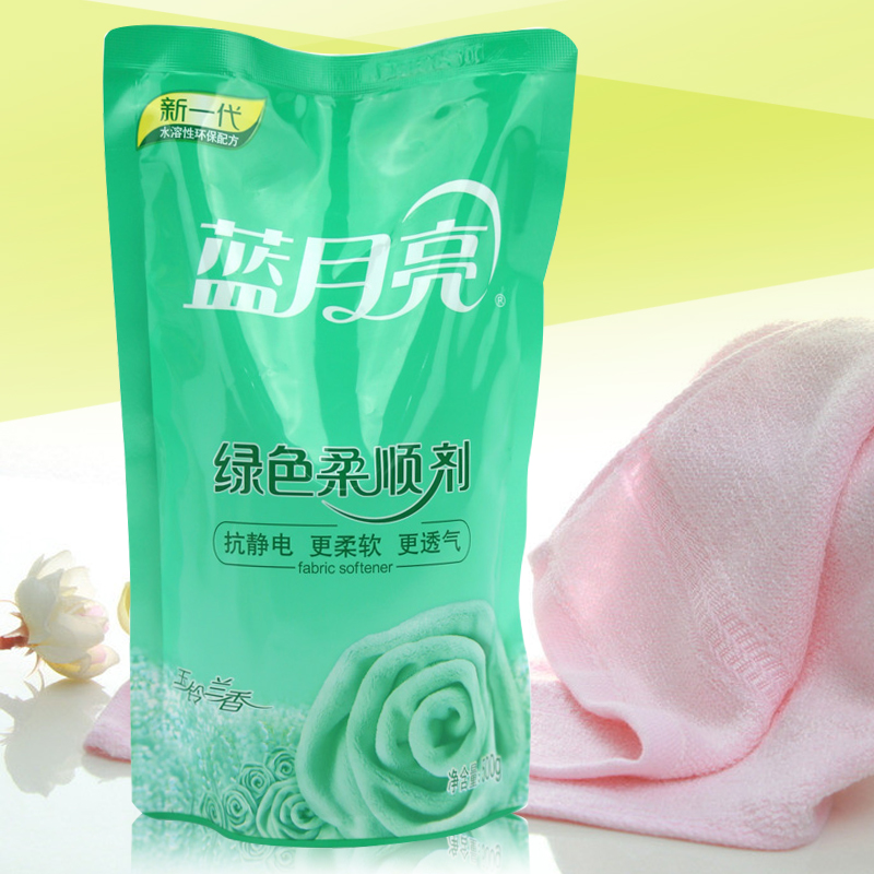 蓝月亮柔顺剂抗静电衣物护理 玉玲兰香 袋装 500g