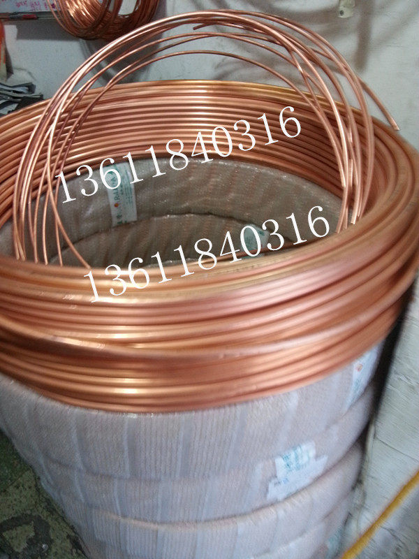 T2 copper coil pure copper tube Outer diameter 2 0mm wall thickness 0 5mm inner diameter 1 0mm soft copper tube air conditioning copper tube