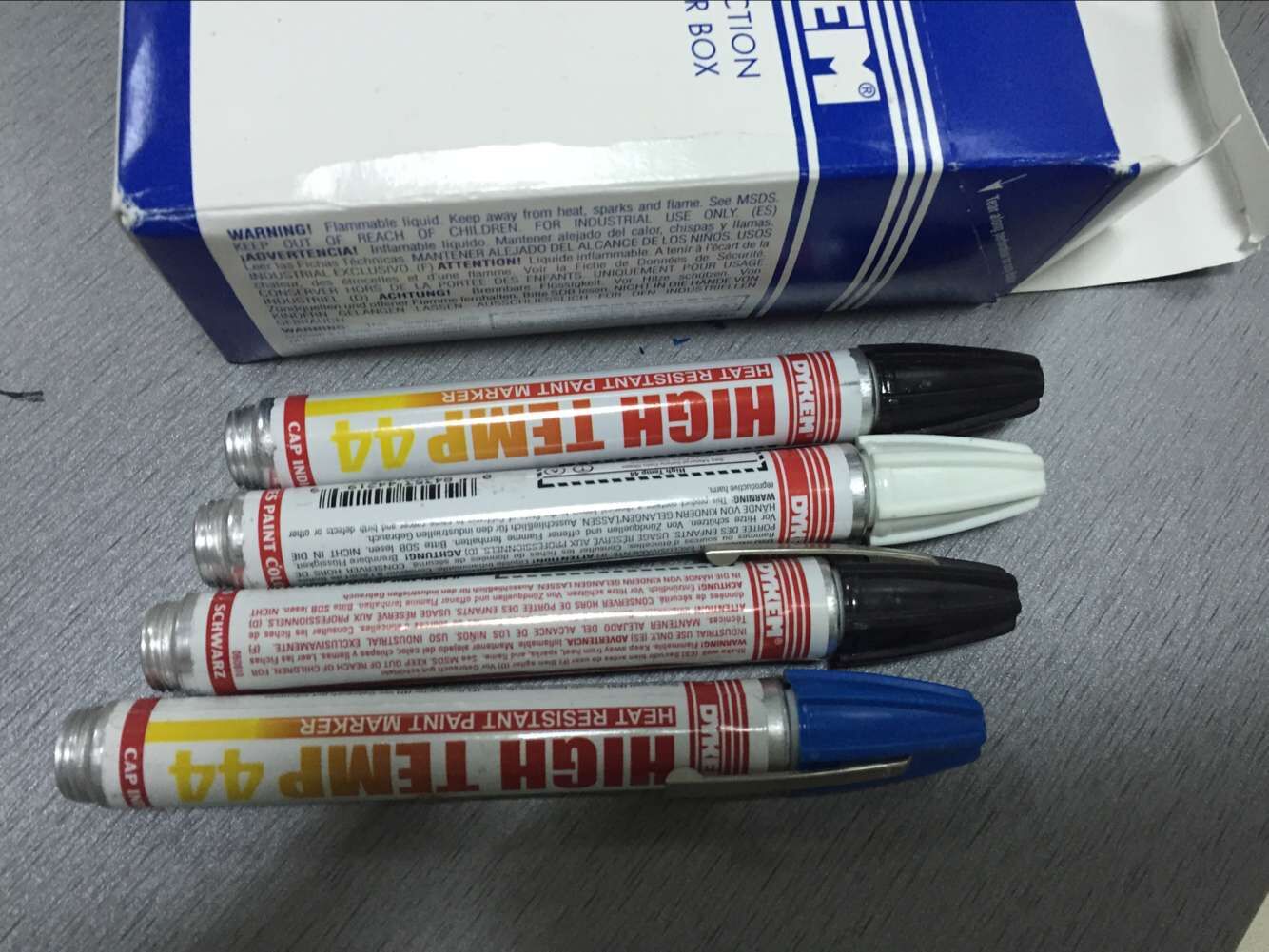 美国DYKEM HIGH TEMP FINE 44型 高温油漆笔 耐高温记号笔