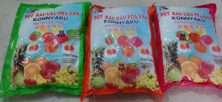 (1 pack) Konjac Jelly Powder 560g Vietnam Multi-flavor Jelly Powder DIY Pudding Powder Super Q