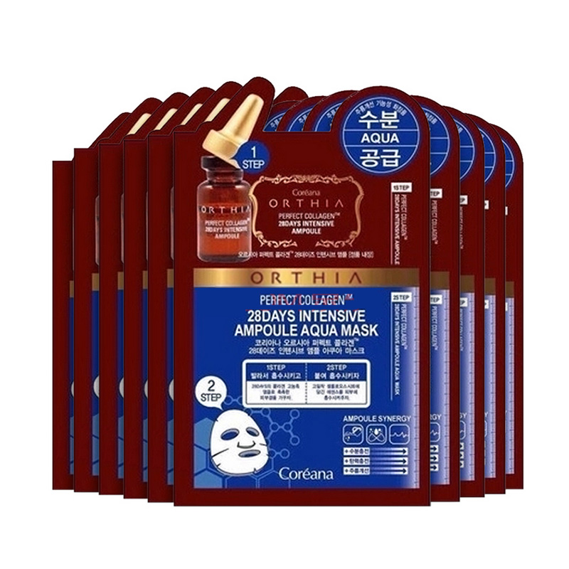 韩国[集货]高丽亚娜ORTHIA28天保湿精华面膜10片 皱纹改善面膜