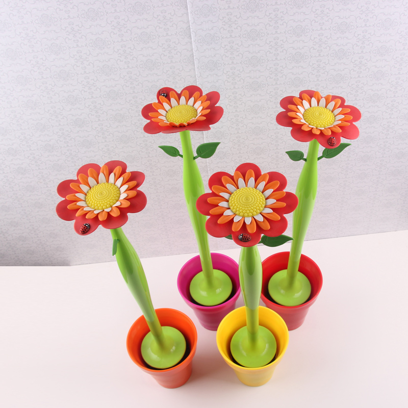 Sunflower toilet brush spare toilet brush head multi-functional cleaning brush decorative toilet brush with base toilet brush