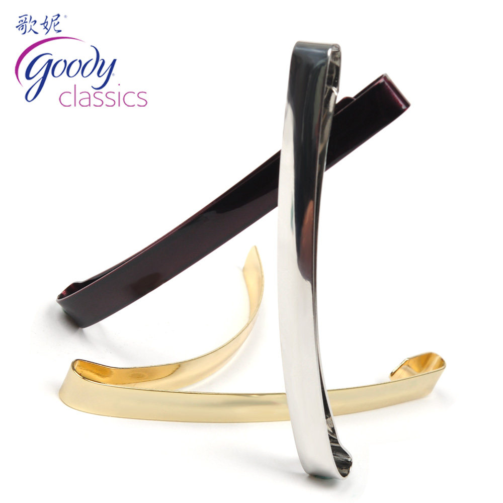 Goody/歌妮进口美国发饰 发夹 欧美弓型夹边夹顶夹马尾夹 中号3个