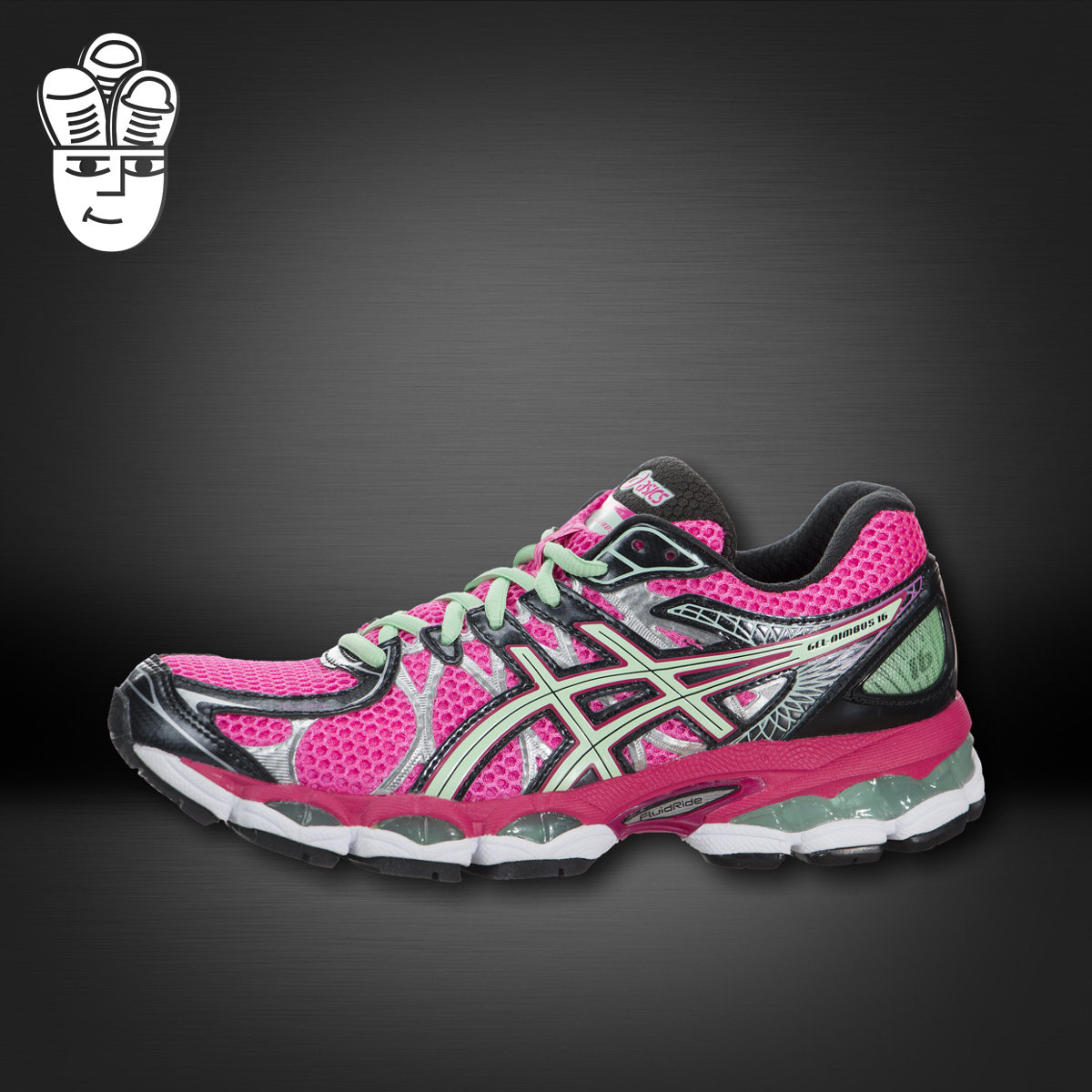 亚瑟士Asics Gel-Nimbus 16爱世克斯女子加宽型稳定系专业跑鞋