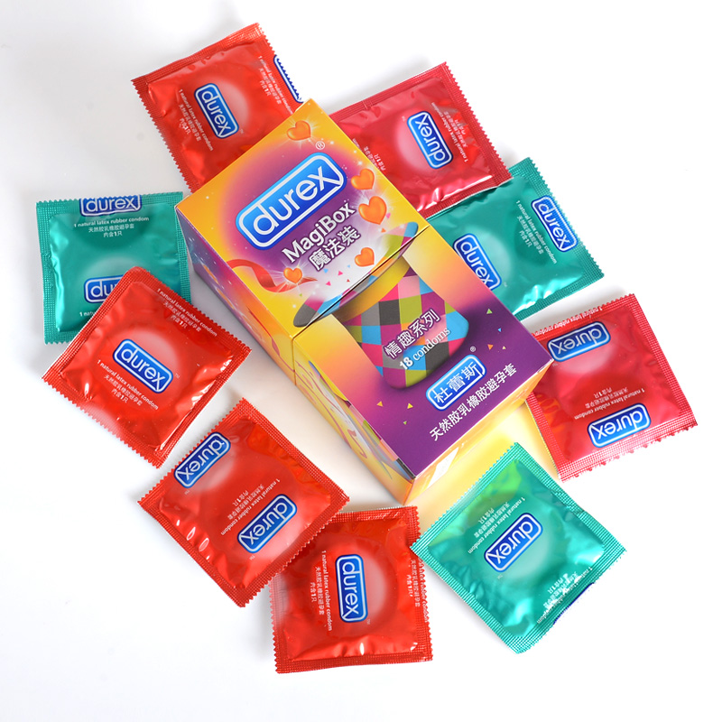包邮 杜蕾斯避孕套情趣组合大号安全套成人用品四合一魔法装18只