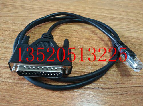 Kanghai serial server connection MODEM cable RJ45 to DB25 pin RJ45 to DB25 hole