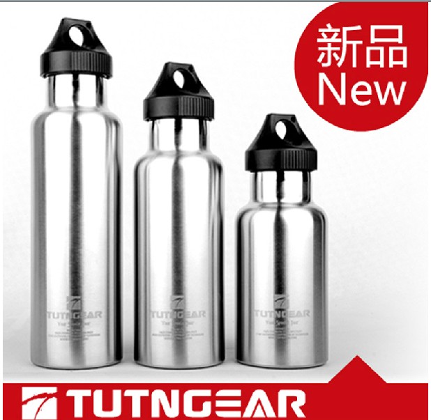 【孤品清仓】TUTNGEAR不锈钢本色双层保温水壶 保冷保温水瓶水壶
