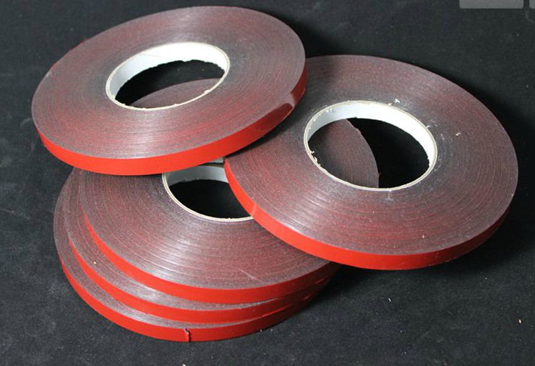 Width 10mm Length 30 m thickness 0 5mm Strong adhesive double-sided adhesive photo frame side strip special red film black glue